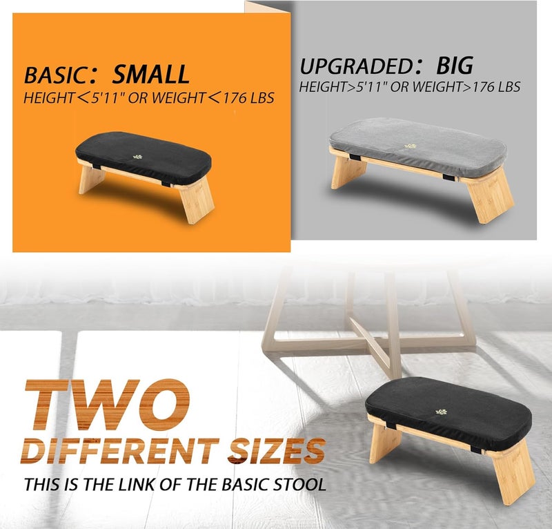 Estleys Meditation Bench, Bamboo Meditation Stool, Folding Kneeling Meditation Bench, Seiza Prayer Bench, Prayer Bench with Meditation Cushion, Kneeling Stool (Black & Bag) - Image 4